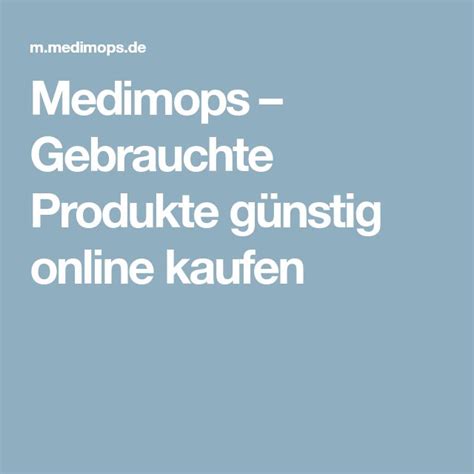 medimops de|Medimops – Gebrauchte Produkte günstig online kaufen